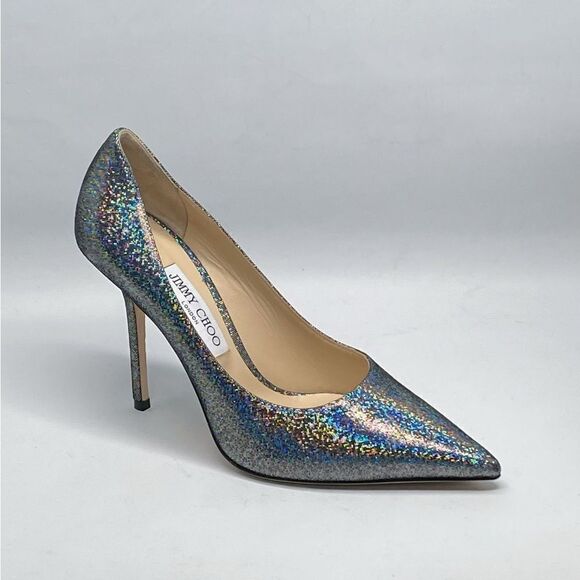 Jimmy Choo Love Iridescent Silver Pump size 38.5 - Picture 6 of 12